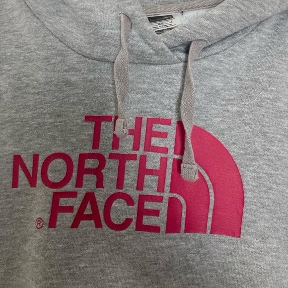 The North Face Woman’s Gray Hoodie with Pink Logo – Size Small- EUC - Picture 5 of 5